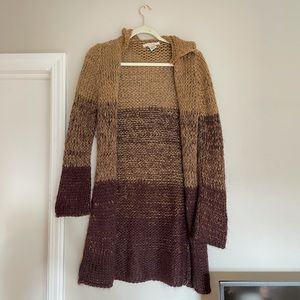 Free People Brown sweater long sleeve cardigan